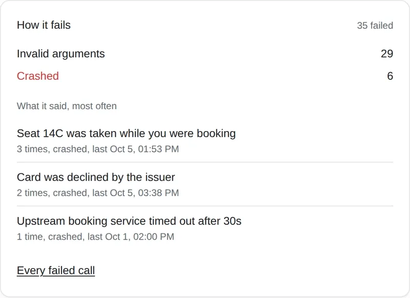 How book_flight fails