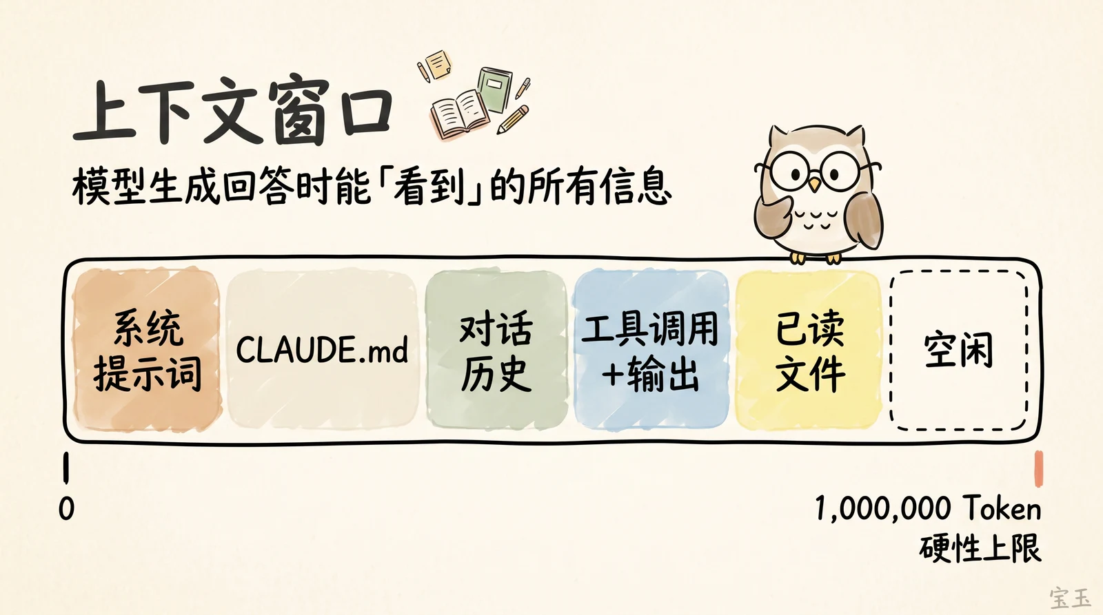 上下文窗口组成示意图