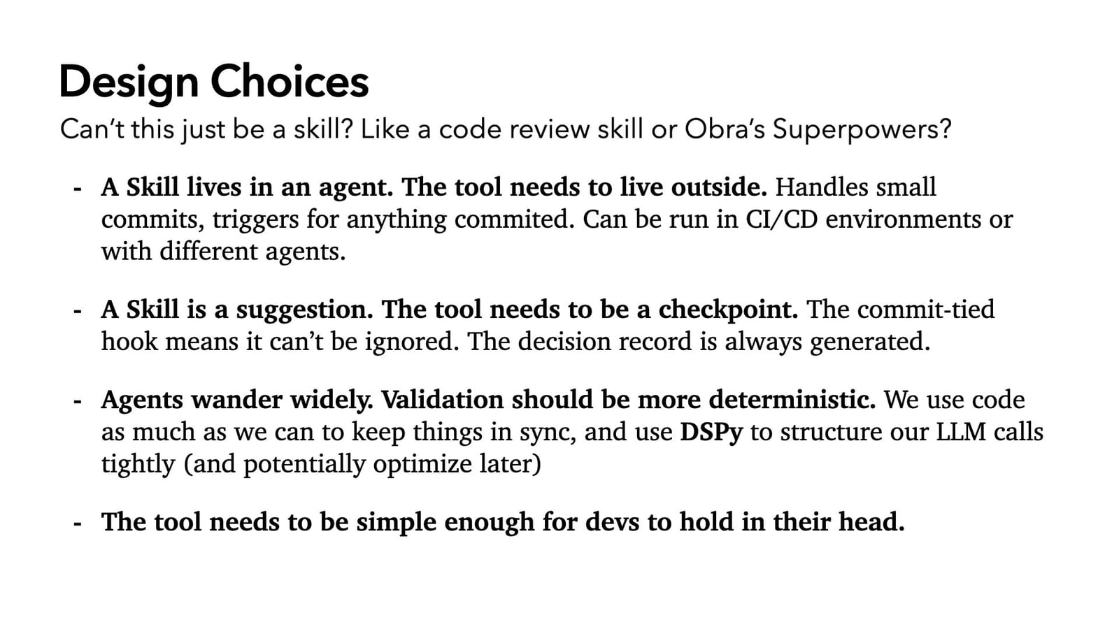 Illustration accompanying “Our aim is link spec to requirements, requirements to code, requirements to tests, decisions to requirements. We’re building a new object graph extending off…”